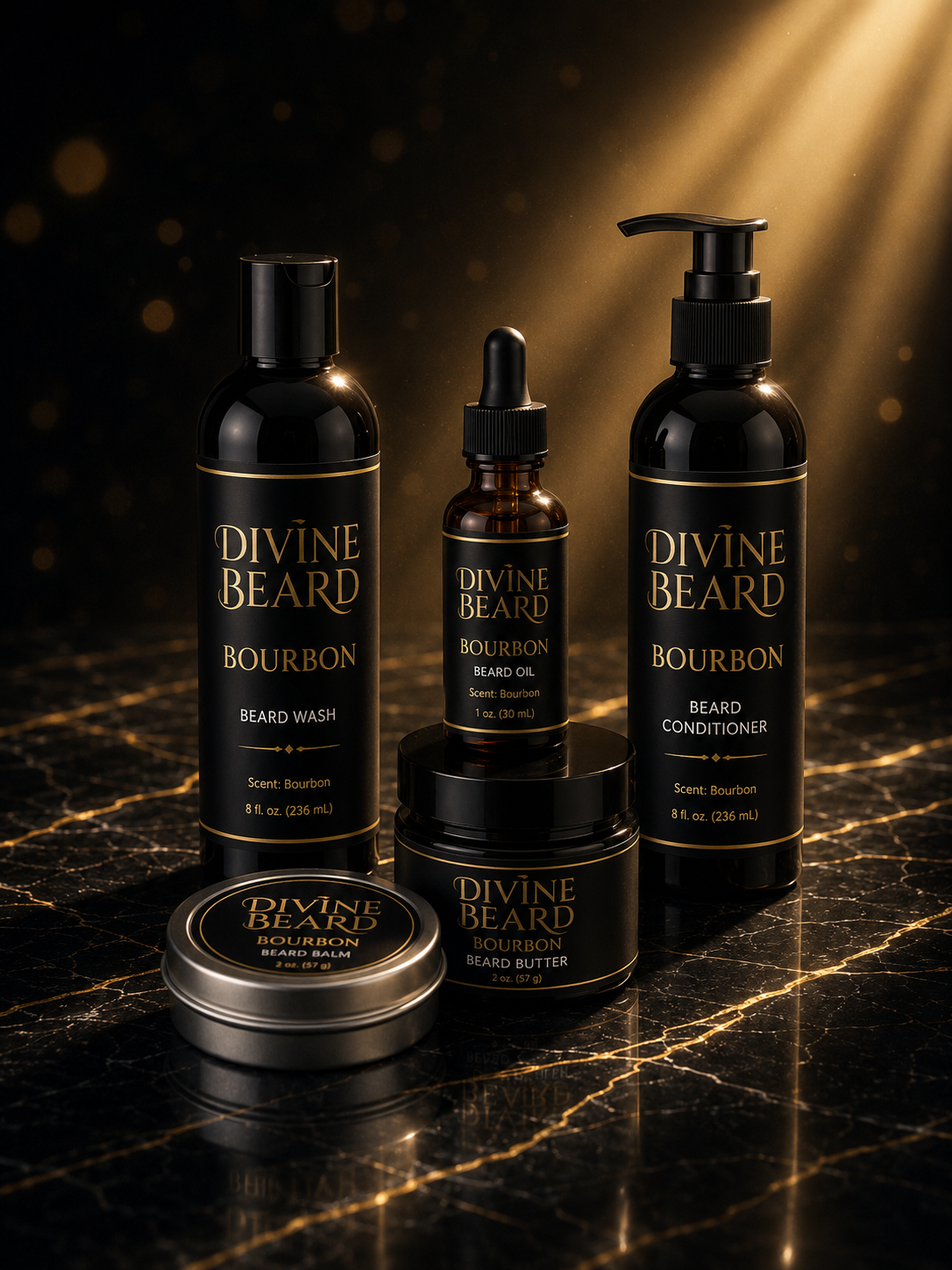 Divine Beard Bourbon Complete Combo